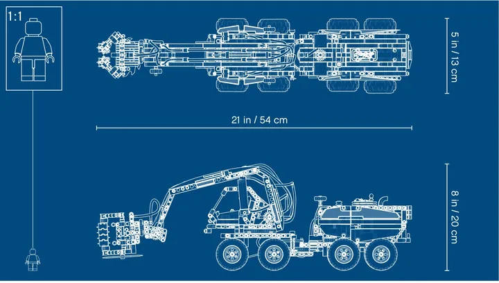 LEGO Technic 42080 Harvester-Forstmaschine Bild 6