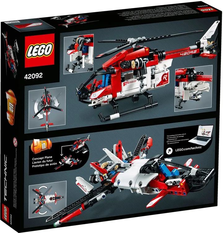 LEGO Technic 42092 Rettungshubschrauber Bild 6