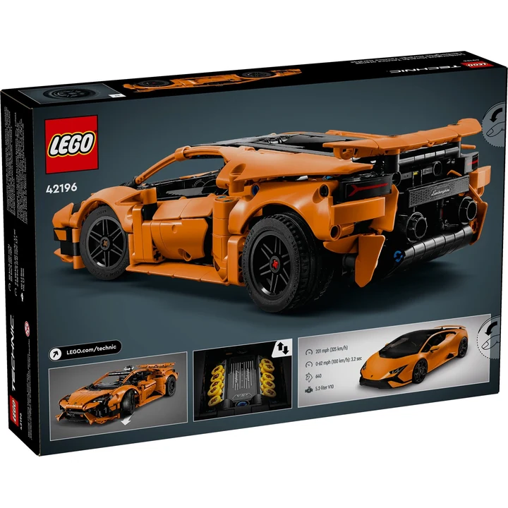 LEGO Technic 42196 Lamborghini Huracán Tecnica Orange Bild 7