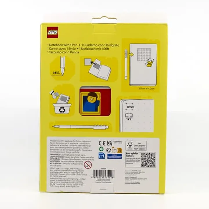LEGO Sonstiges 5009525 Recycling-Notizbuch mit Stift - Gedanken Bild 3