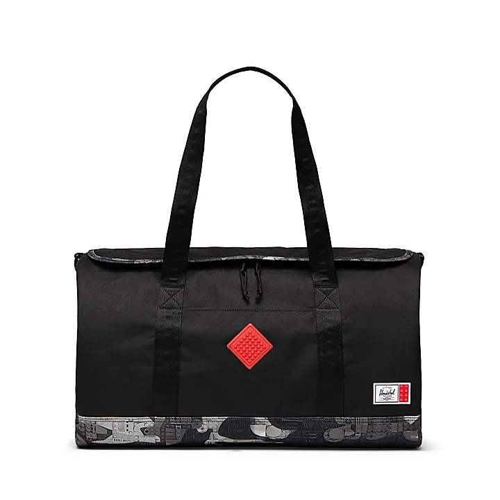 LEGO Kids 5010437 Herschel Heritage Duffle in Schwarz - Abstrakte Steine in Schwarz Bild 3