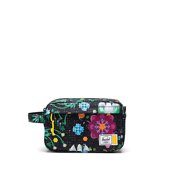 LEGO Kids 5011200 Herschel Chapter Kulturbeutel - Blumenmuster in Schwarz Bild 1