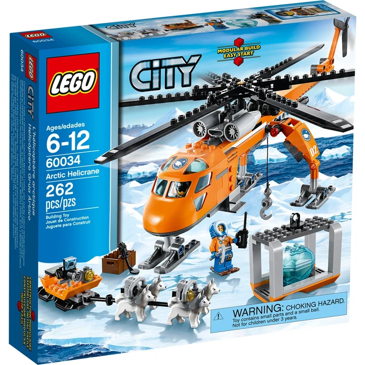 LEGO City 60034 Arktis-Helikopter mit Hundeschlitten Bild 2