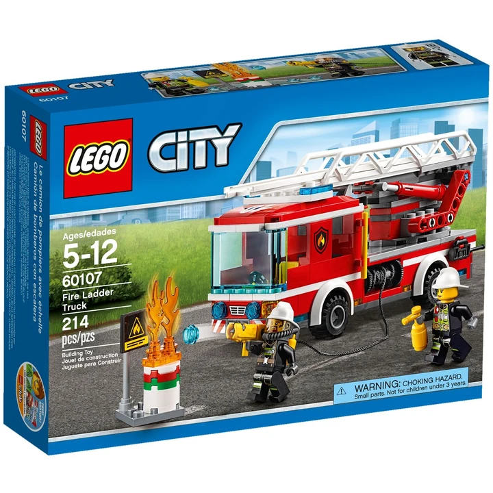 LEGO City 60107 Feuerwehrfahrzeug mit fahrbarer Leiter Bild 2