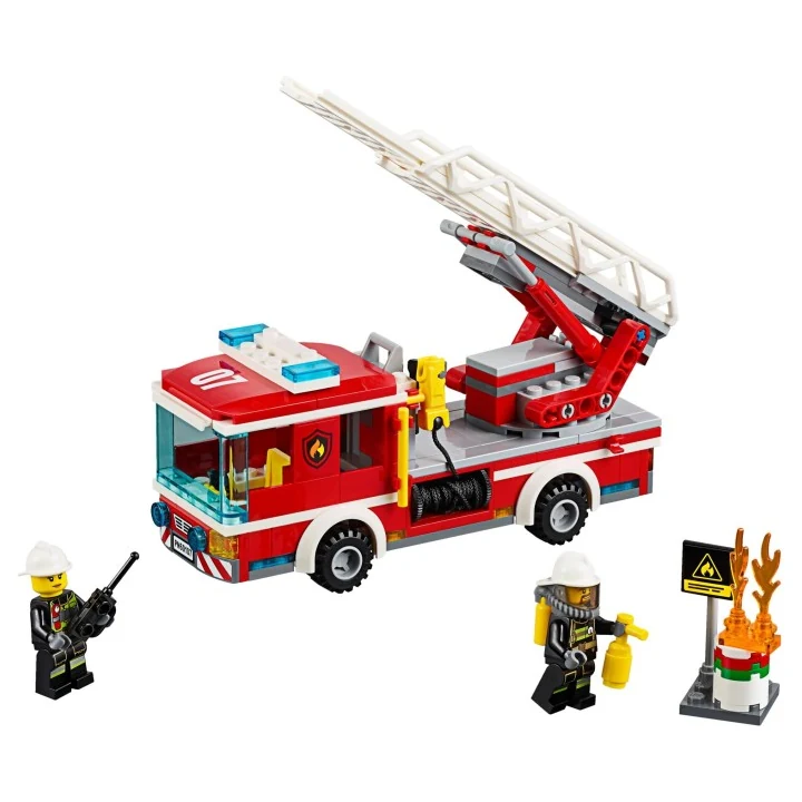 lego city 60107 Feuerwehrfahrzeug mit fahrbarer Leiter