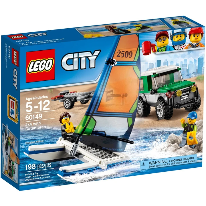 LEGO City 60149 Geländewagen mit Katamaran Bild 2