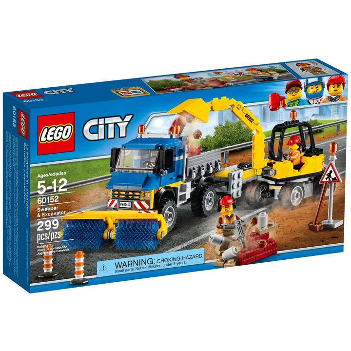 LEGO City 60152 Straßenreiniger und Bagger Bild 2