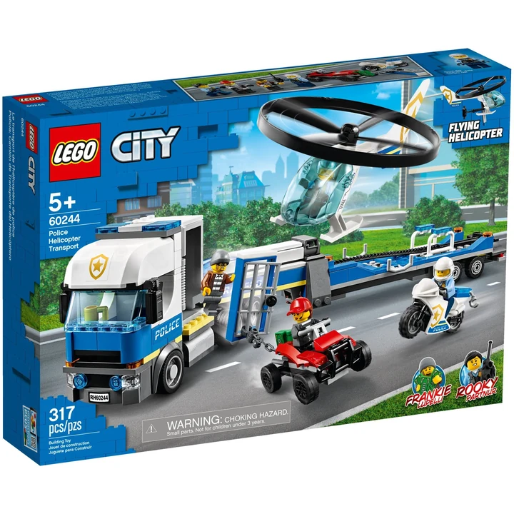 LEGO City 60244 Polizeihubschrauber-Transport Bild 2