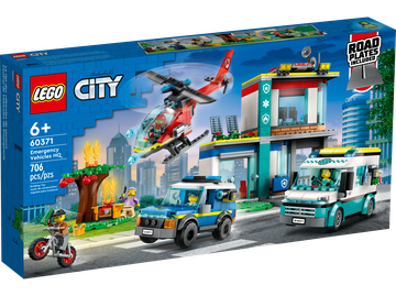 Lego Hauptquartier der Rettungsfahrzeuge 
