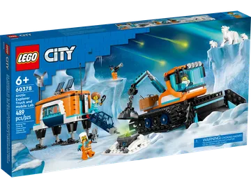Lego Arktis-Schneepflug mit mobilem Labor