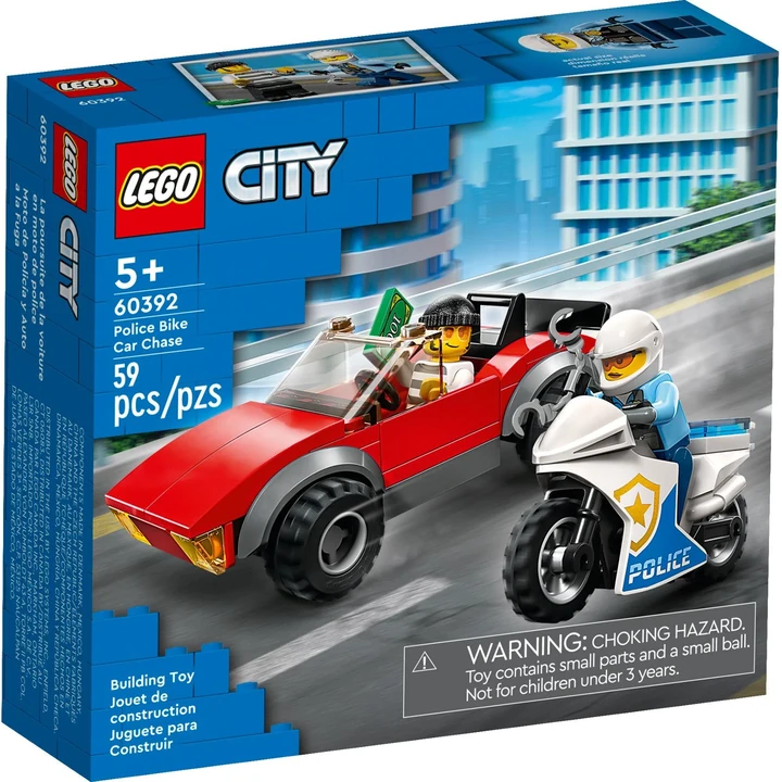 LEGO City 60392 Verfolgungsjagd mit dem Polizeimotorrad Bild 2