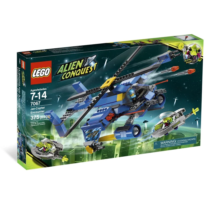 LEGO Weltraum 7067 Alien Conquest : Einsatz im Rotor-Jet Bild 9