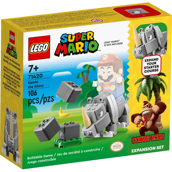 LEGO Super Mario 71420 Rambi das Rhino – Erweiterungsset Bild 2