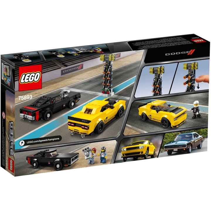 LEGO Speed Champions 75893 2018 Dodge Challenger SRT Demon und 1970 Dodge Charger R/T Bild 5