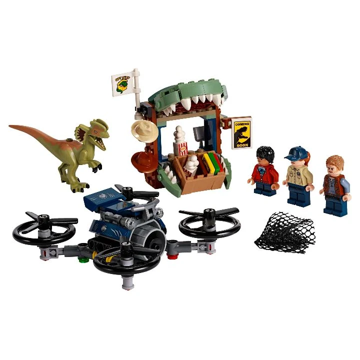 lego jurassic world 75934 Dilophosaurus auf der Flucht