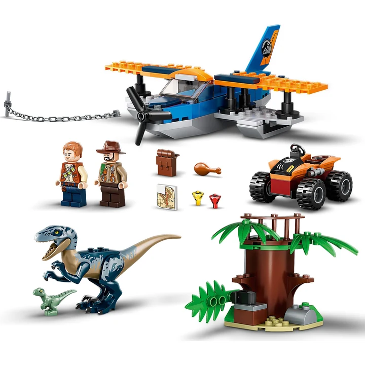 LEGO Jurassic World 75942 Velociraptor: Rettungsmission mit dem Doppeldecker Bild 4
