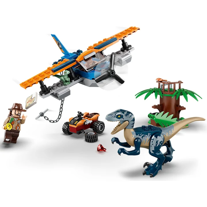 LEGO Jurassic World 75942 Velociraptor: Rettungsmission mit dem Doppeldecker Bild 5