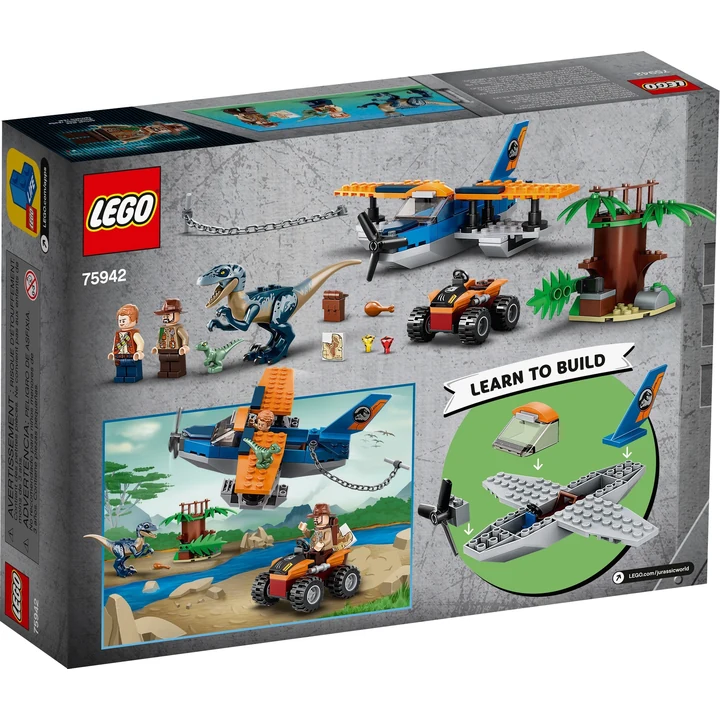 LEGO Jurassic World 75942 Velociraptor: Rettungsmission mit dem Doppeldecker Bild 7