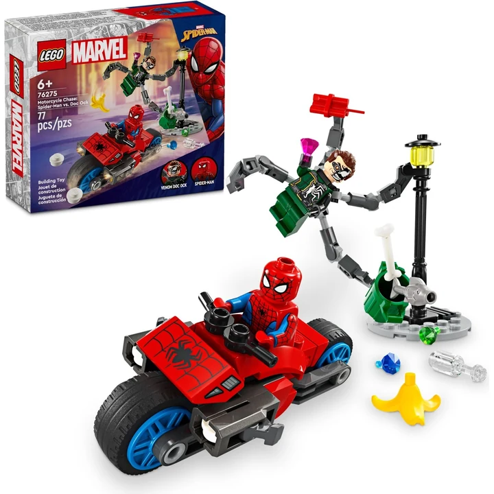 LEGO Super Heroes  76275 Motorrad-Verfolgungsjagd: Spider-Man vs. Doc Ock Bild 2